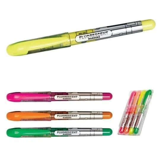 Aihao Fosforlu Kalem Karışık Kalem Tipi 4'Lü Paket |  AH 601-4 - 2
