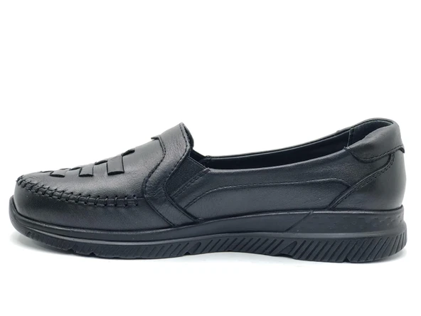 Forelli Olivia Hakiki Deri Ortopedik Comfort Kadın Casual Ayakkabı - Resim 12