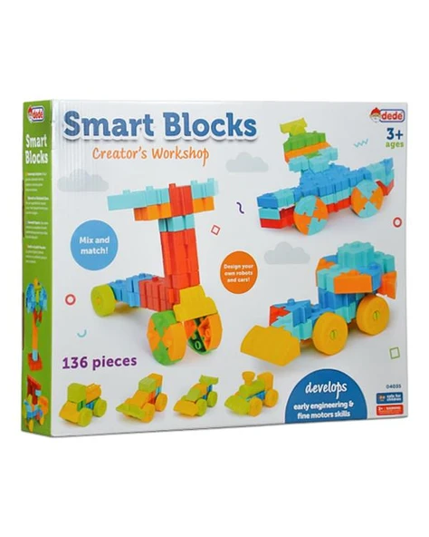Dede Oyuncak Smart Bloklar 136 Parça 04035