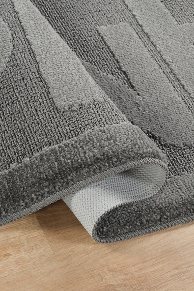 Doğal Kaymaz Taban Banyo Paspas Uzun Ömürlü Yumuşak Dokulu Su Emici Yıkanabilir Yazılı Paspas Shine 60x100 - 3