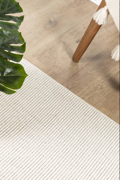 Loopy 5552 Krem Yumuşak Dokulu Bukle Modern Salon Mutfak Koridor Halısı Tozumaz Örgü Makine Halısı ürün görseli