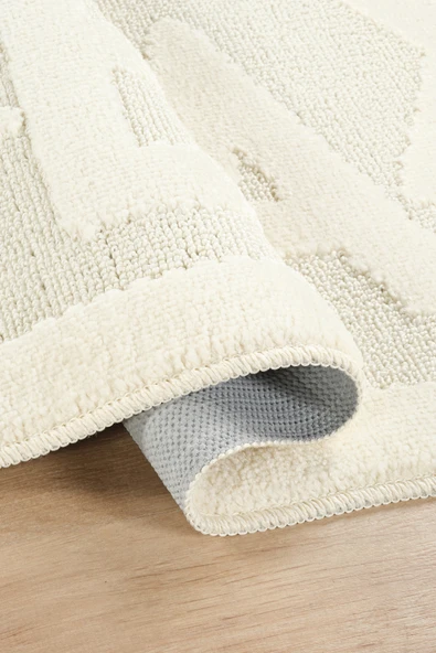 Doğal Kaymaz Taban Banyo Paspas Uzun Ömürlü Yumuşak Dokulu Su Emici Yıkanabilir Yazılı Paspas Relax 60x100 - 9