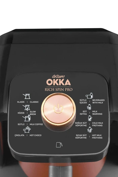 Arzum Okka Rich Spin Pro OK0020 Bakır Türk Kahve Makinesi - 5