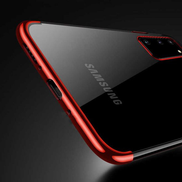 Galaxy S20 Kılıf Zore Dört Köşeli Lazer Silikon Kapak - 4