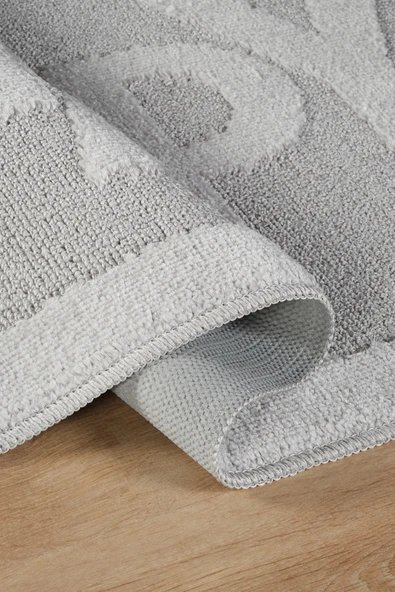 Doğal Kaymaz Taban Banyo Paspas Uzun Ömürlü Yumuşak Dokulu Su Emici Yıkanabilir Yazılı Paspas Happy 60x100 - 6