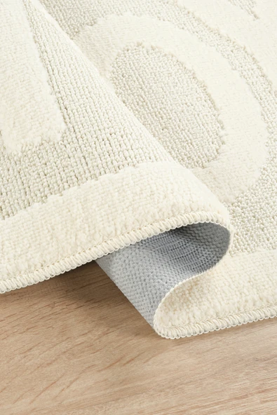 Doğal Kaymaz Taban Banyo Paspas Uzun Ömürlü Yumuşak Dokulu Su Emici Yıkanabilir Yazılı Paspas Enjoy 60x100 - 9