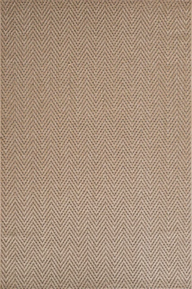 Sisaluna 4441 Bej Jüt Tabanlı Modern Dokuma Kilim Sisal Hasır Halı - 5