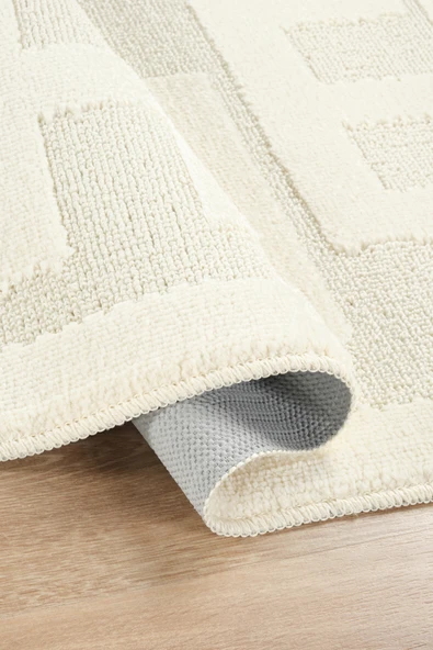 Doğal Kaymaz Taban Banyo Paspas Uzun Ömürlü Yumuşak Dokulu Su Emici Yıkanabilir Yazılı Paspas Shine 60x100 - 9