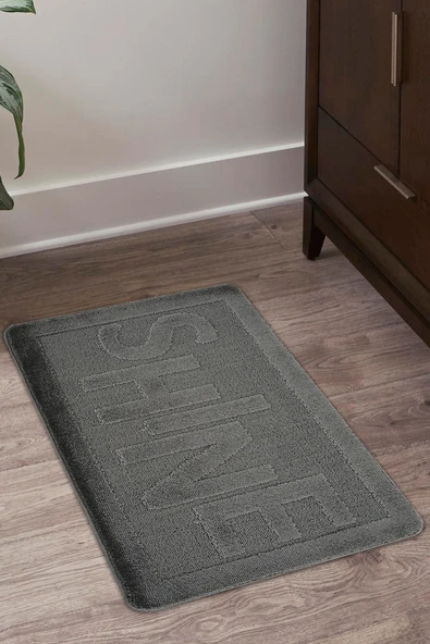 Doğal Kaymaz Taban Banyo Paspas Uzun Ömürlü Yumuşak Dokulu Su Emici Yıkanabilir Yazılı Paspas Shine 60x100