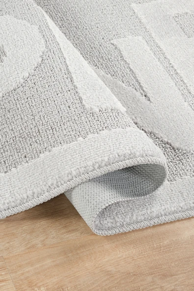 Doğal Kaymaz Taban Banyo Paspas Uzun Ömürlü Yumuşak Dokulu Su Emici Yıkanabilir Yazılı Paspas Shine 60x100 - 6