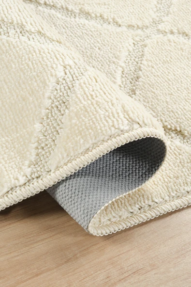 Doğal Kaymaz Taban Banyo Paspas Seti Uzun Ömürlü Yumuşak Dokulu Su Emici Yıkanabilir Çizgili Set 50x80-50x40 - 9