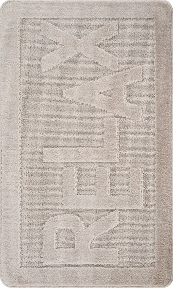 Doğal Kaymaz Taban Banyo Paspas Uzun Ömürlü Yumuşak Dokulu Su Emici Yıkanabilir Yazılı Paspas Relax 60x100 - 11