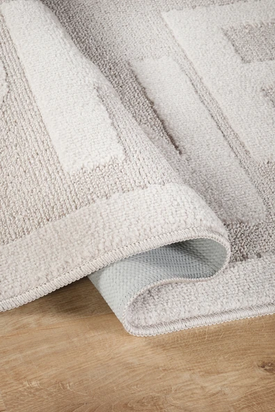 Doğal Kaymaz Taban Banyo Paspas Uzun Ömürlü Yumuşak Dokulu Su Emici Yıkanabilir Yazılı Paspas Shine 60x100 - 12