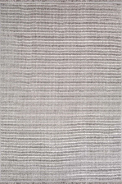 Loopy 5553 Gri Yumuşak Dokulu Bukle Modern Salon Mutfak Koridor Halısı Tozumaz Örgü Makine Halısı - 5