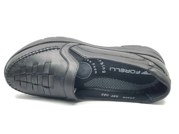 Forelli Olivia Hakiki Deri Ortopedik Comfort Kadın Casual Ayakkabı - Resim 3