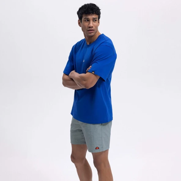 Ellesse Erkek Saks Mavi Oversize Tişört EM376-SBL - 3