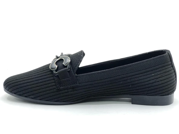 Marry Pace 883170 Toka Detaylı Triko Kadın Babet Ayakkabı - Resim 6