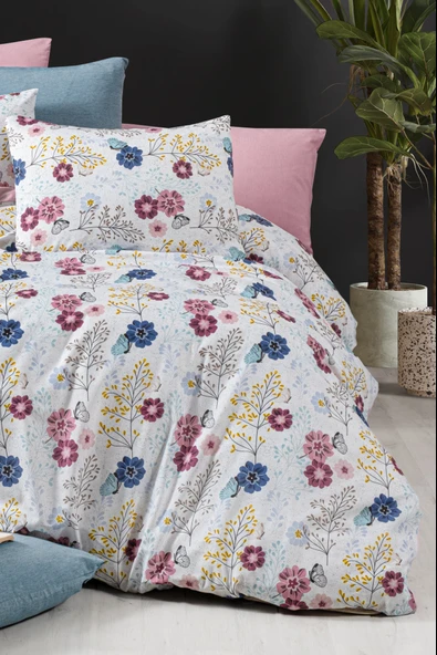 Lastikli Çarşaflı Çift Kişilik Nevresim Takımı Oillet - 2