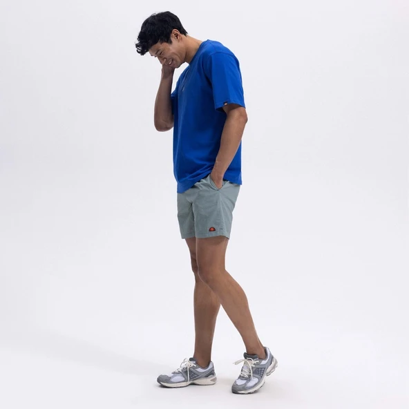 Ellesse Erkek Saks Mavi Oversize Tişört EM376-SBL - 4