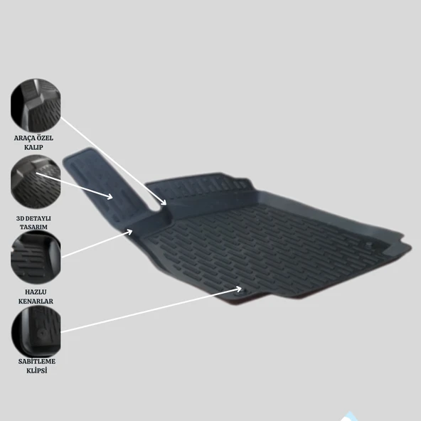 3D PASPAS SİYAH AUDI A4 2015+ - 2