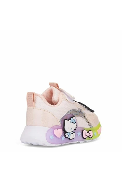 Günlük Kız Çocuk Spor Ayakkabı Hello Kitty Simli Süs Detay Işıklı Taban Lastik Bağcık Sneaker 120 - 10
