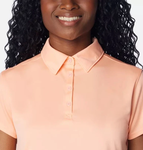 Columbia Tidal Tee SS Polo Kadın Kısa Kollu Polo T-shirt FL2697 - Resim 4