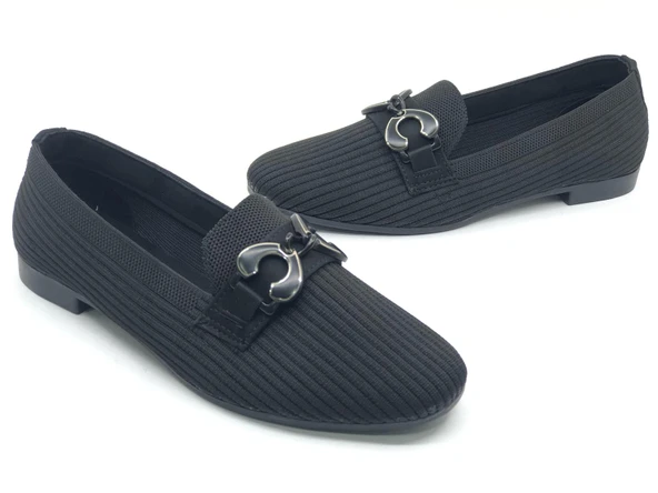 Marry Pace 883170 Toka Detaylı Triko Kadın Babet Ayakkabı ürün görseli