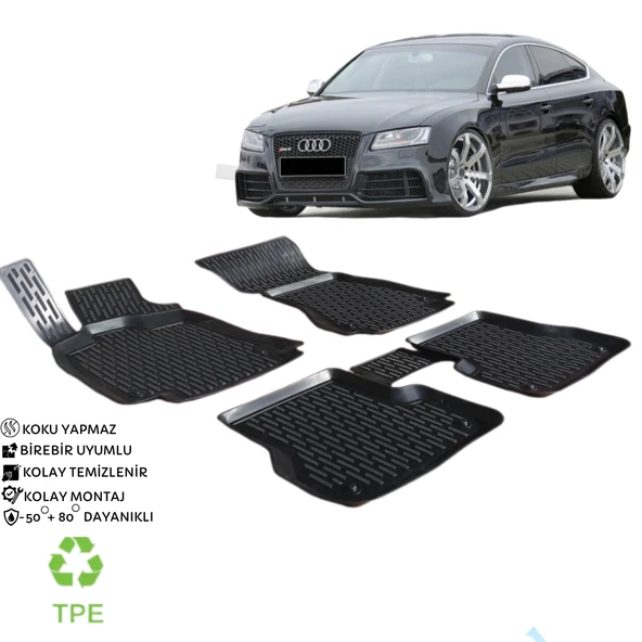 3D PASPAS SİYAH AUDI A4 2015+