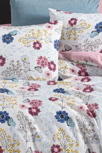 Lastikli Çarşaflı Çift Kişilik Nevresim Takımı Oillet - 5