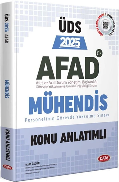 Data Yayınları 2025 ÜDS AFAD Mühendis Konu Anlatımlı - 1