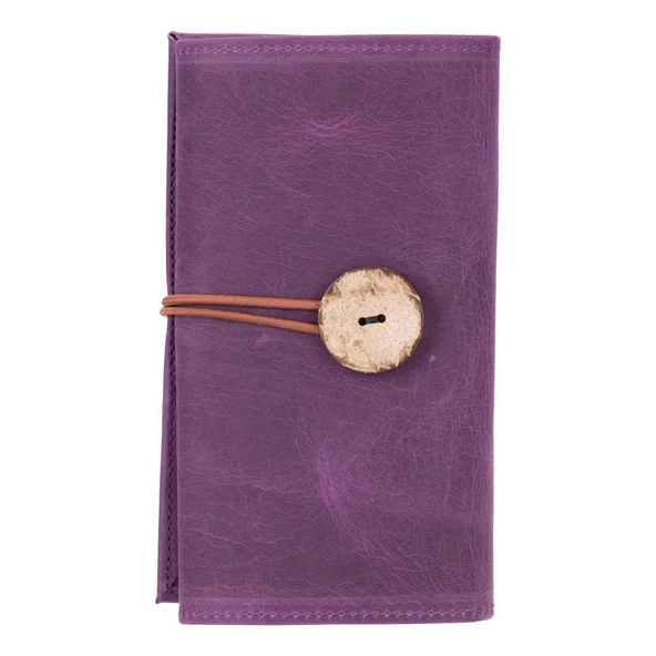 Deri Kablo Aksesuar Taşıma Çantası Antik Mor - 2