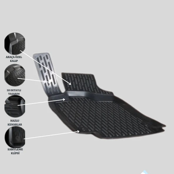 3D PASPAS SİYAH AUDI A6 2014+ - 2