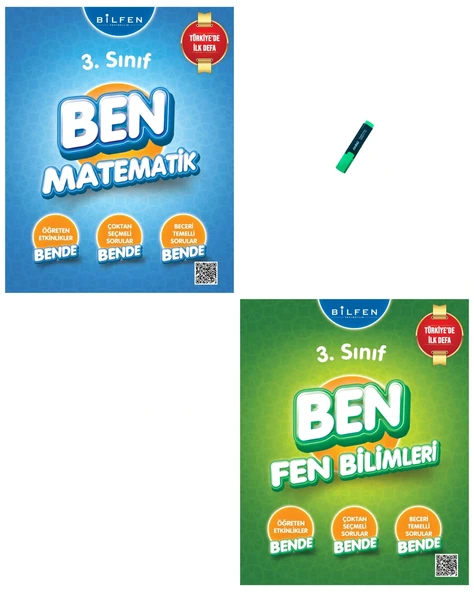 3. Sınıf Ben Serisi Etkinlikli Matematik ve Fen Bilimleri Soru Bankası