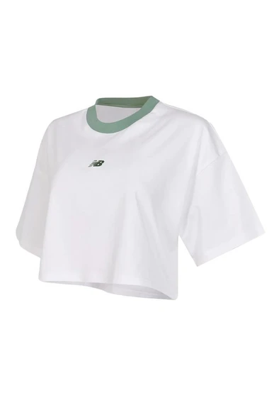 New Balance Lifestyle WNT1515-WT Beyaz Kadın Tişört