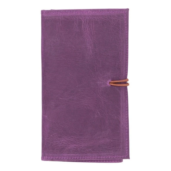 Deri Kablo Aksesuar Taşıma Çantası Antik Mor - 3