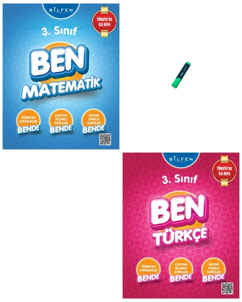 3. Sınıf Ben Serisi Etkinlikli Matematik ve Türkçe Soru Bankası