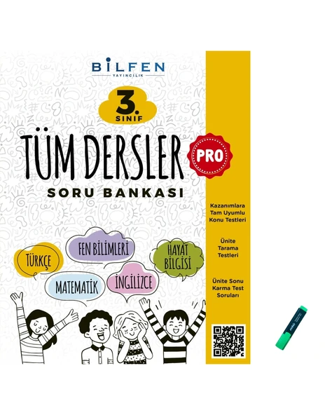 3. Sınıf Kazanımlara Tam Uyumlu Tüm Dersler Pro Soru Bankası