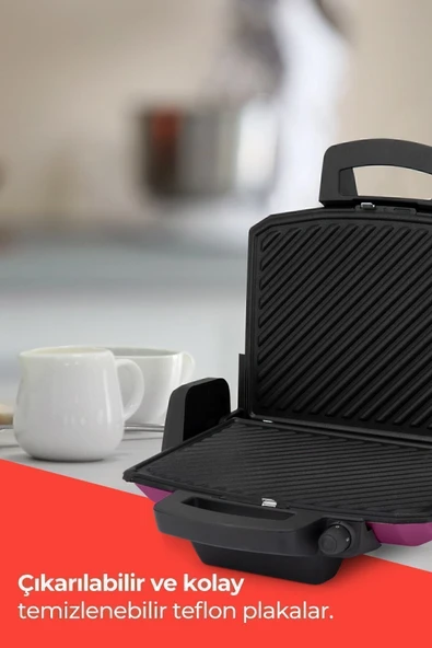 GOLDMASTER EVİA EA 4400G TOST MAKİNASI - 6