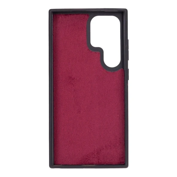 Samsung Galaxy S24 Ultra Uyumlu Deri Arka Kapak Gül Kurusu - 2