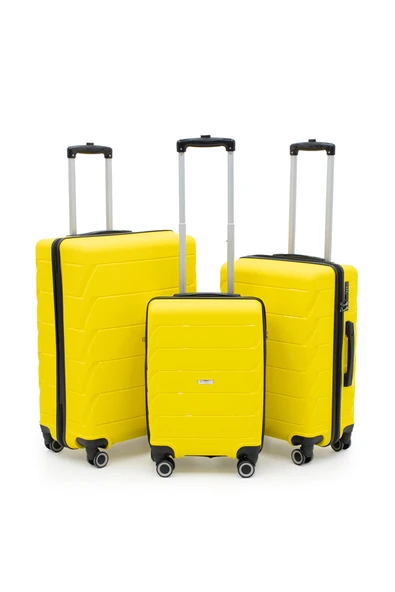 Copella Üçlü (PP)Polipropilen&Kırılmaz 3'lü Valiz Seti