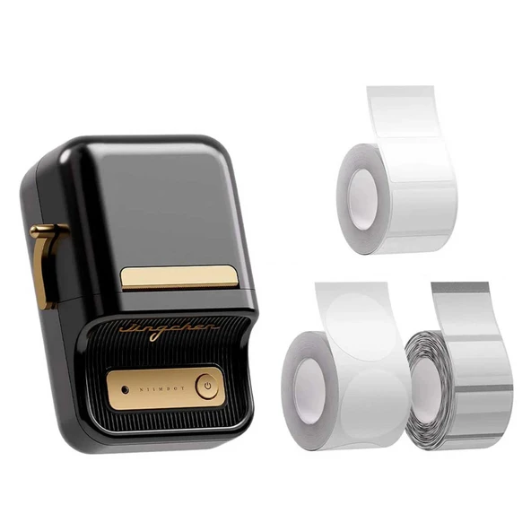 Niimbot B21S Bluetooth Taşınabilir Termal Etiket Yazıcı-Siyah - 5