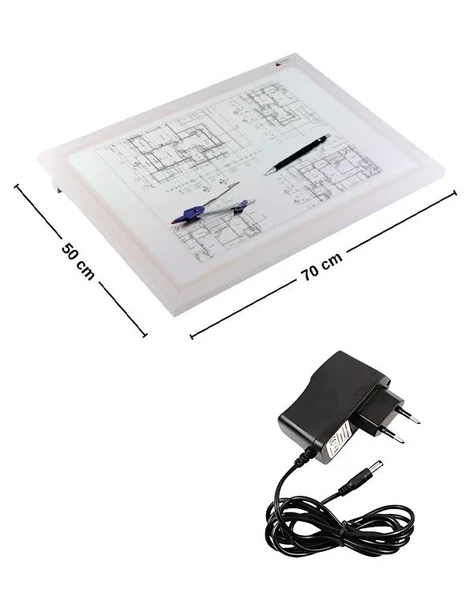 Panda Led Işıklı Çantalı Çizim Masası 50x70cm Pan910 - 4