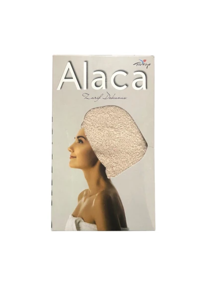 Royam %100 Pamuk Düğmeli Havlu Saç Kurulama Bone Havlu - 5