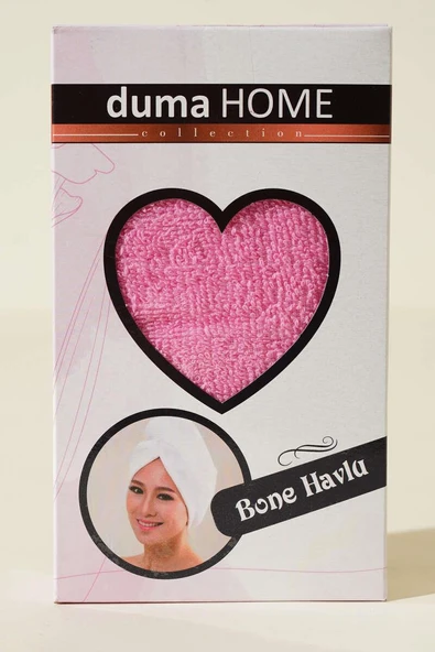Royam %100 Pamuk Düğmeli Havlu Saç Kurulama Bone Havlu - 3