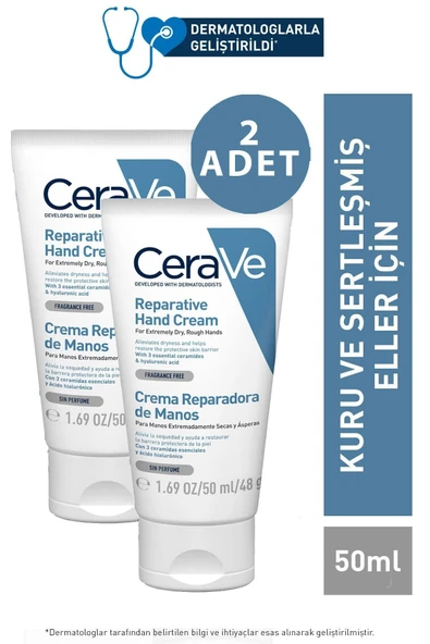 Reparative Hand Cream Kuru & Sertleşmiş Eller Için 50 ml 2 Adet