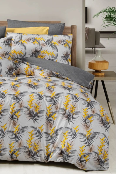 Lastikli Çarşaflı Tek Kişilik Nevresim Takımı Monyell - 4