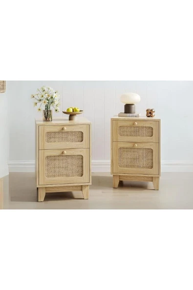ReMa-design Ahşap Kano Komodin