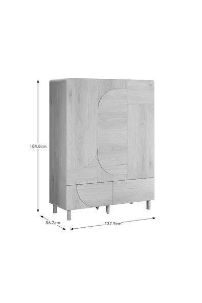 ReMa-design Ahşap Pony Gardırop - 6