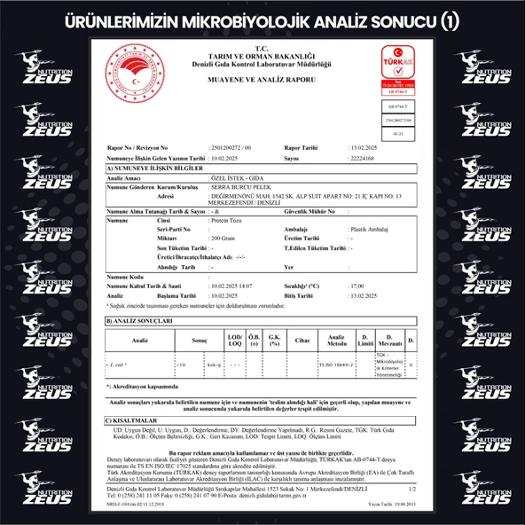 Zeus Nutrition Whey Gold WPC70 1820gr-Çikolata-Aromalı - 4