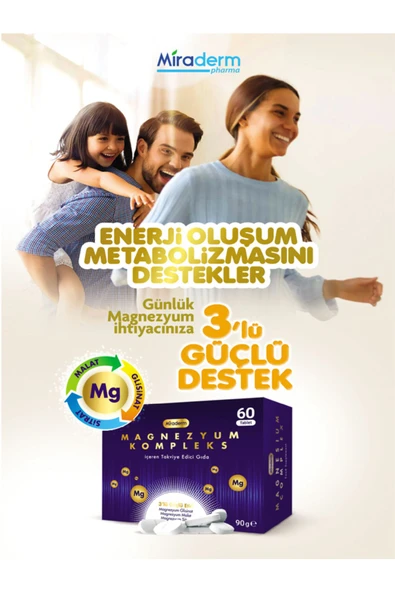 MİRADERM PHARMA MİRADERM MAGNEZYUM COMPLEX 60 KAPSÜL